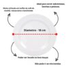 Prato sobremesa melamine 18cm - 29949 (2)