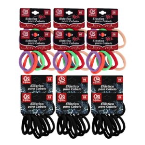 Kit com 72 Amarrador Xuxinha Elástico para cabelo de meia SQ