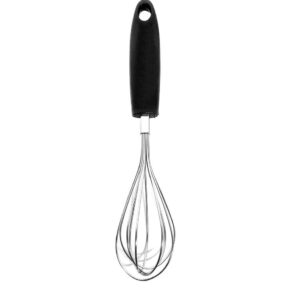 Batedor de ovos fouet inox com cabo preto 24cm Tuut
