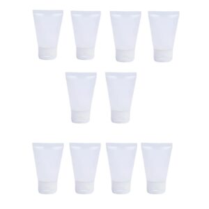 Kit com 10 Bisnaga plástica 30ml com tampa flip top Massari