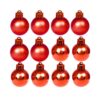 Bola de natal lisa e fosca 4cm 12 un - 23269
