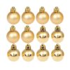 Bola de natal lisa e fosca 4cm 12 un - 31519