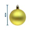 Bola natal dourado 6cm 9 un - 31523 (1)