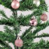 Bola natal rose e verde 3cm - 31505 (1)