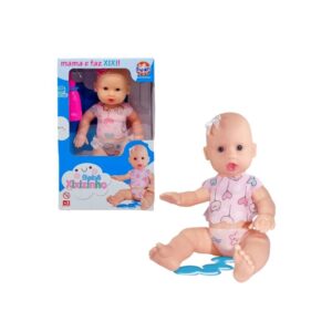 Boneca bebe xixizinho mama e faz xixi Sid-Nyl