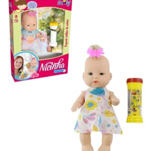 Boneca Nicinha bolha de sabão Nova Toys