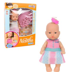 Boneca Nicinha fashion com bolsa Nova Toys