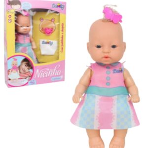 Boneca Nicinha com fraldinha e chupeta Nova Toys