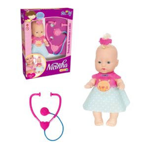 Boneca Nicinha medica com acessórios Nova Toys