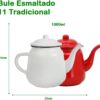Bule esmaltada 1 litro vermelho - 27897 (3)