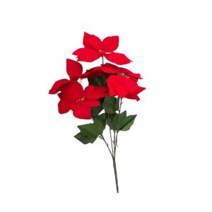Buque artificial bico de papagaio 7 flores vermelho Wincy