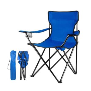 Cadeira dobrável camping praia pesca com porta copo SQ