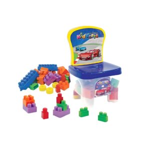 Cadeirinha com 24 blocos de montar carros kidverte Big Star