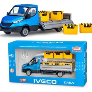 Caminhão carroceria drop side brinquedo miniatura Iveco daily Usual