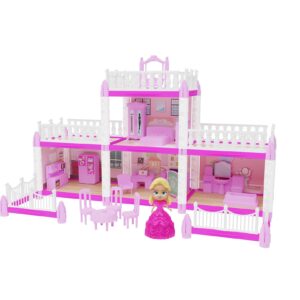 Casinha da princesa de boneca infantil com 110 peças GGB