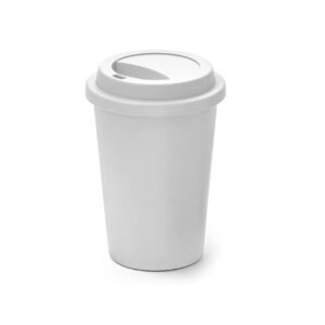 Copo plástico para café com tampa bucks 400ml