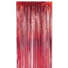 Cortina metalizada vermelho - 31662