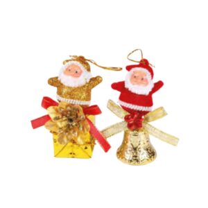 Kit com 2 enfeite pendente Papai noel sortido - decoração natal Wincy