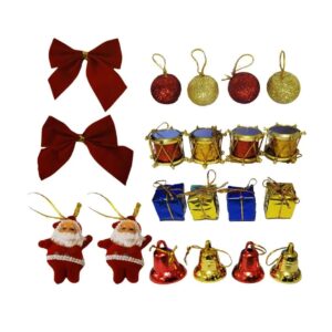 Kit com 20 Enfeites pendentes de natal - decoração arvore de natal Wincy