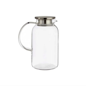 Jarra de vidro cristal borosilicato com tampa inox 1,8 litros Tuut