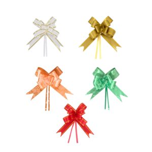 Kit com 10 Laço de presente fácil e pronto grande 46,5X2,9cm SQ