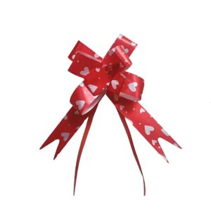 Kit com 10 Laço de presente fácil e pronto de coração 15mmX26cm Aliança