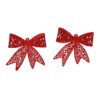 Laço vazado vermelho com glitter - 31819 (2)