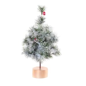 Mini Árvore de natal pinheiro folha agulha com frutos 30cm - enfeite natal Wincy