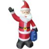 Papai noel inflavel em pé 1,85m - 31510 (2)