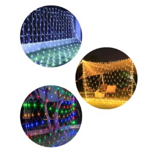 Pisca pisca Rede 120 leds 8 funções 1,2m X 1,2m 127V - enfeite natal Wincy