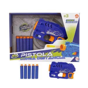 Pistola longa distância com 6 dardos Ark Toys