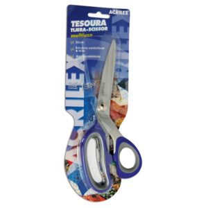 Tesoura multiuso 20cm aço inoxidável Acrilex