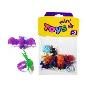 Kit com 10 Anél arrepio para criança sortido halloween Mini Toys