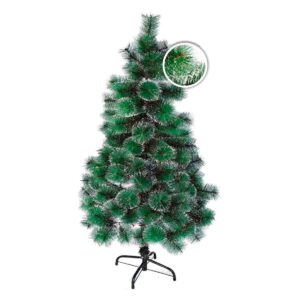 Árvore natal pinheiro verde nevada luxo turquesa 1,50 metros 138 galhos Wincy