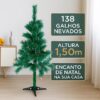 Arvore natal luxo turquesa 1,5m - 29201 (5)