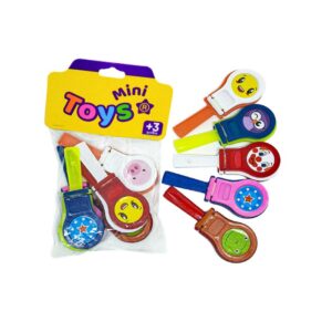 Kit com 5 Castanholas infantil bate de punho Mini Toys