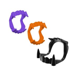 Kit com 25 Dentadura vampiro plástica caleo halloween Mini Toys