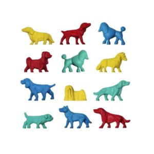 Kit com 10 Mini Cachorro dog de plástico Apas