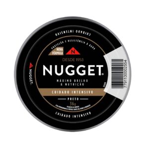 Graxa para sapato cera em pasta Nugget 36g preto