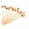 Palito de bambu bolinha rose - 30821 (5)