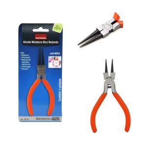 Mini Alicate profissional bico redondo 13cm A-3 Western