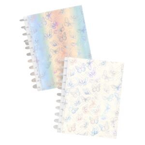 Caderno de disco inteligente para menina 1 matéria A4 com 80 folhas Magic Wings Kit