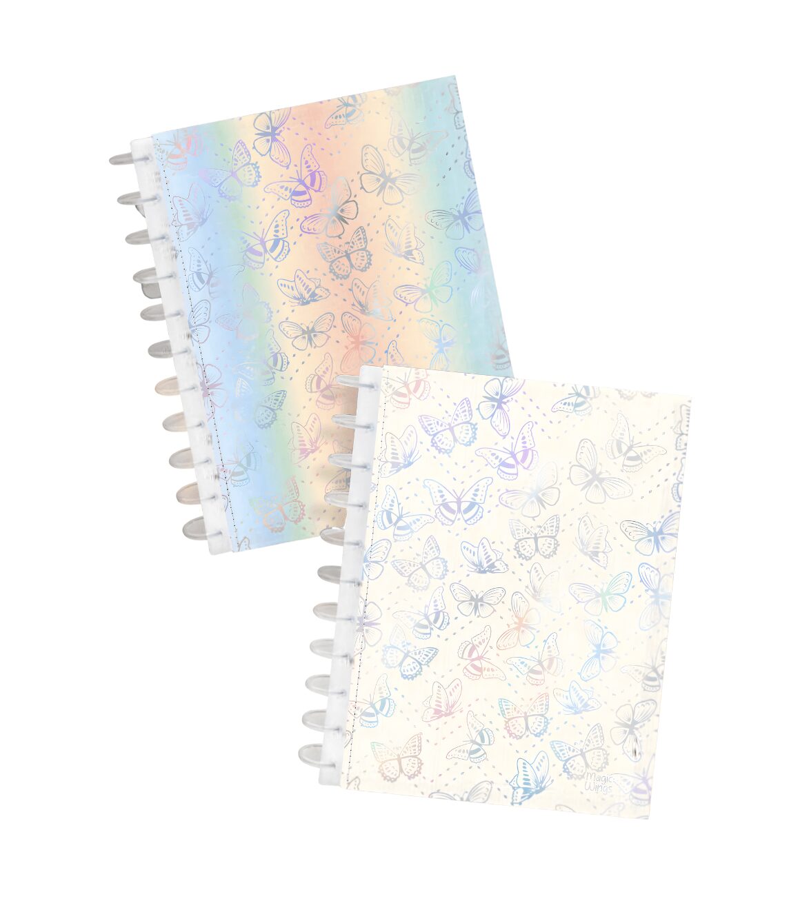 Caderno de disco inteligente para menina 1 matéria A4 com 80 folhas Magic Wings Kit