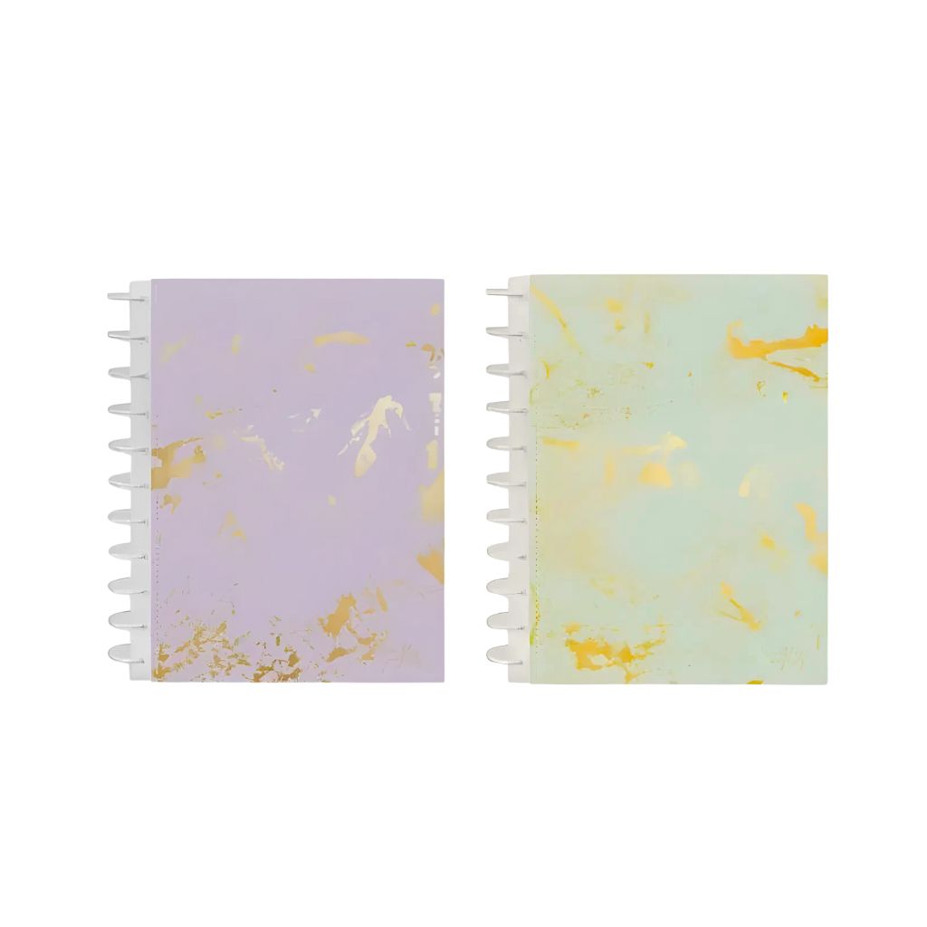 Caderno de disco inteligente marble majesty 10 matérias A4 160 folhas Magic Wings Kit