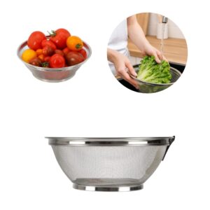 Cesta Escorredor multiuso peneira em inox 28cm Chef Line