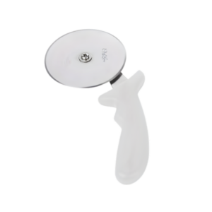 Cortador de pizza e massas 10" cabo plástico branco e inox 23cm Chef Line