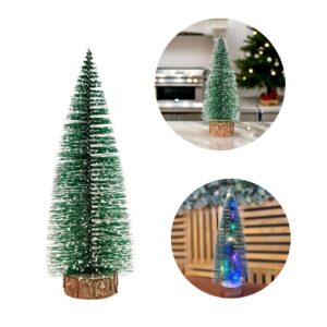 Mini Árvore de natal verde nevada com luz de led 30cm Wincy - enfeite natal