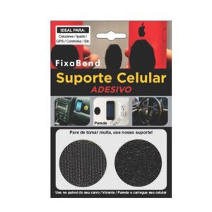 Suporte para celular adesivo velcro Brics