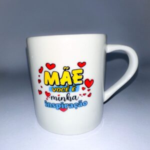 Caneca porcelana de dia das mães 260ml