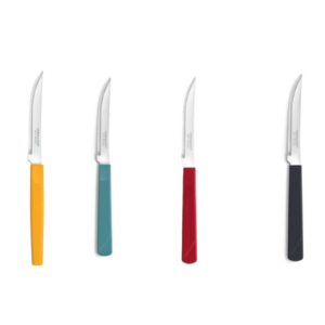 Faca de mesa inox com cabo plástico Simonaggio Treviso com 12 unidades